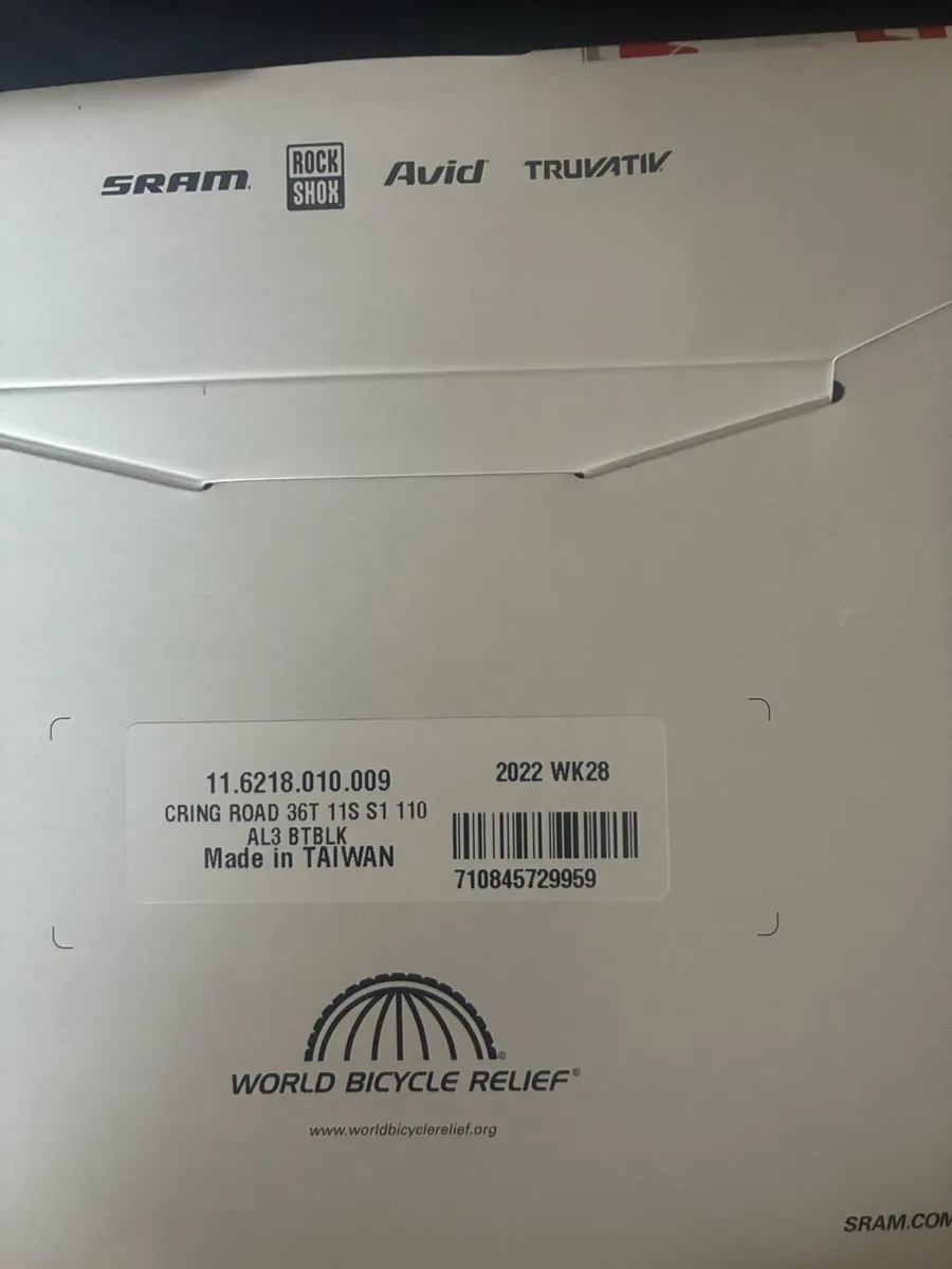 SRAM Red 22 Chainrings 52/36 – Brand Ne - Image 3