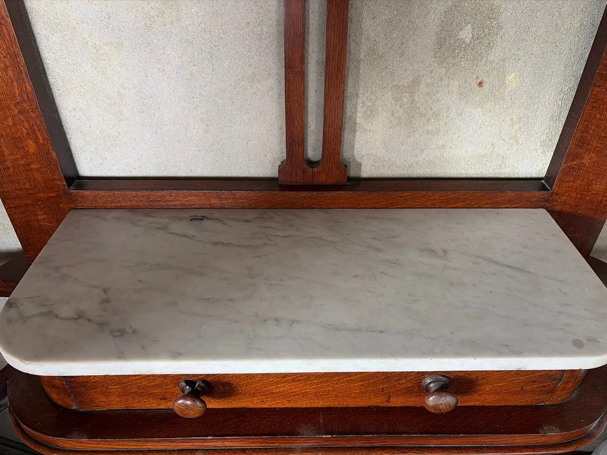 Coat hanger and mirror Georgian - Image 2