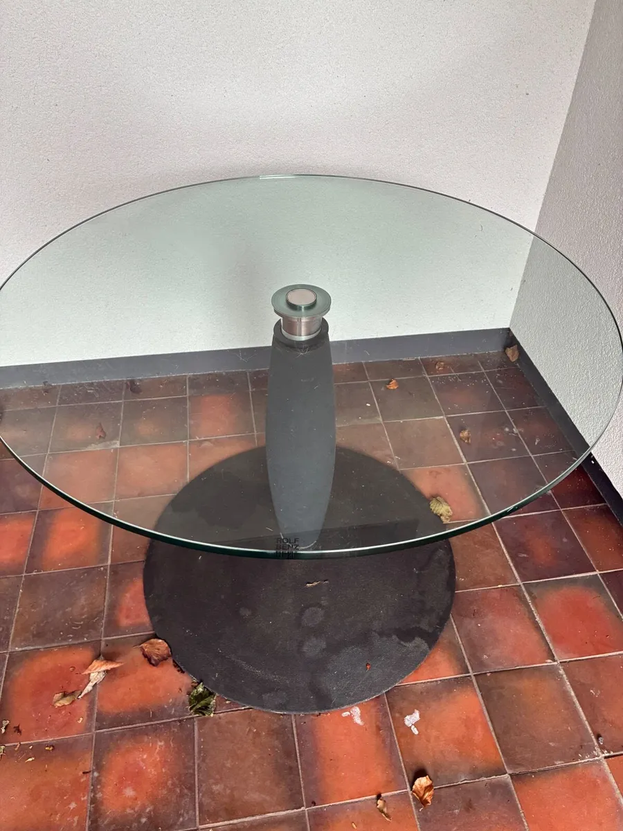 Rolf Benz vintage glass table - Image 2