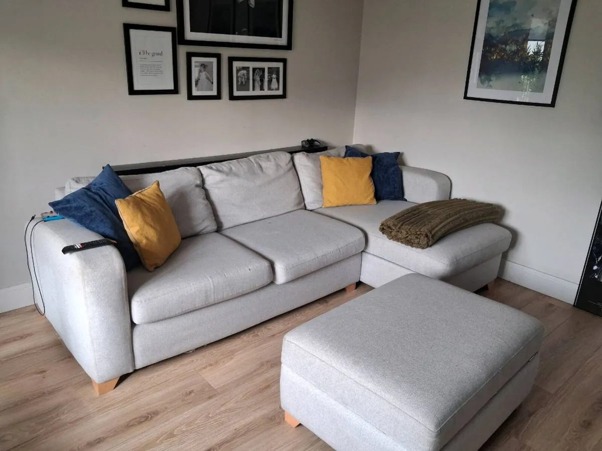 Couch, Love Seat & Footstool - Image 1