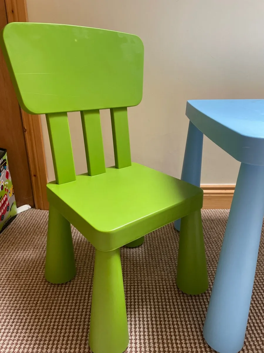 IKEA kids table and chairs. - Image 2