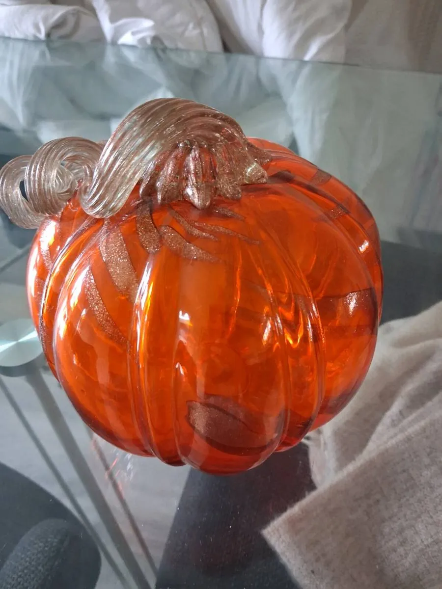 Decorative Glas Pumpkin - Image 1