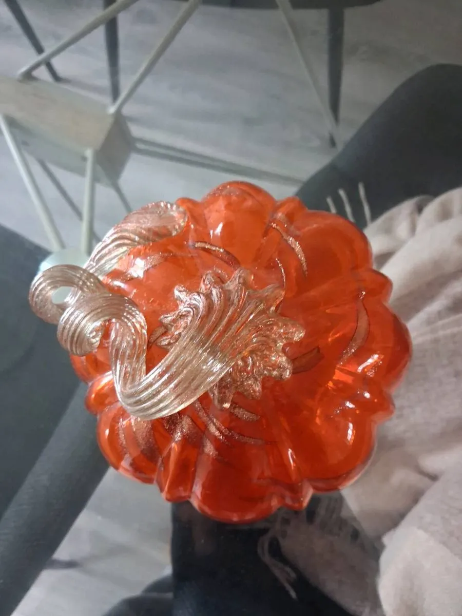 Decorative Glas Pumpkin - Image 2