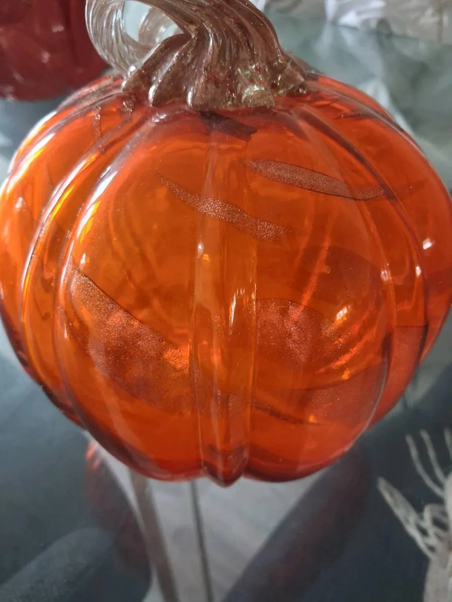 Decorative Glas Pumpkin - Image 4