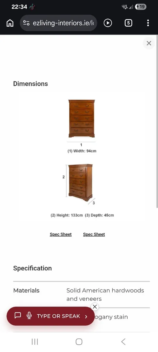 Bedroom drawers - Image 2