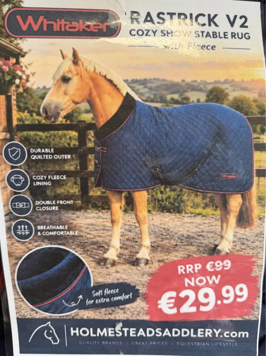 €29.99 CLEARANCE WHITAKER STABLE RUGS @ HOLMESTEAD