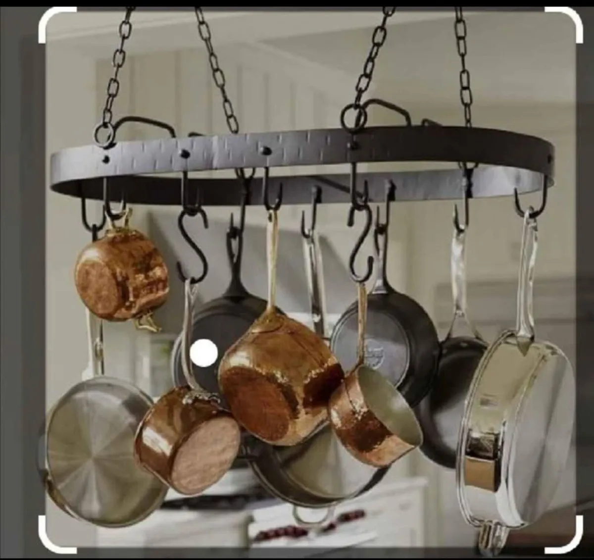 Wrought iron hanging rack - Image 3