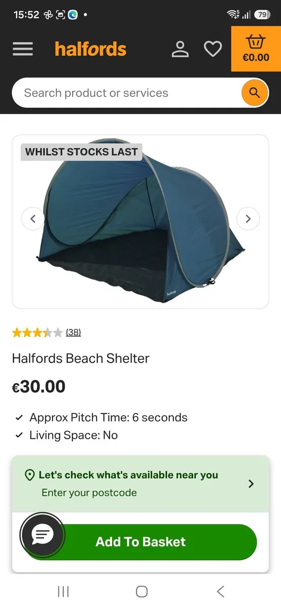 Pop up beach shelter - Image 2