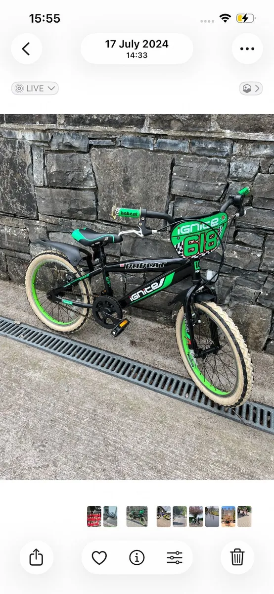 Bike 18” Ignite Bobcat Green/Black