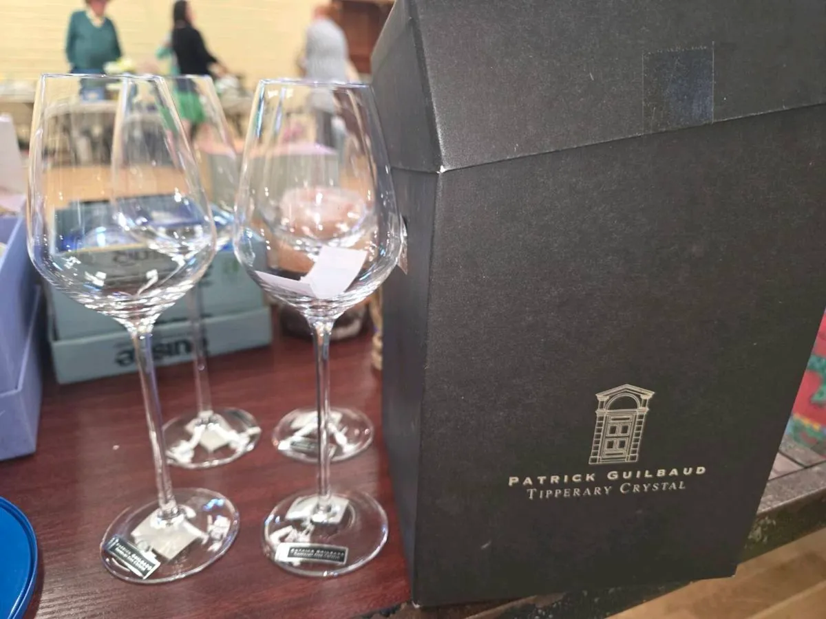 PATRICK GUILDALD TIPPERARY CRYSTAL, 4 Glass Set ! - Image 1