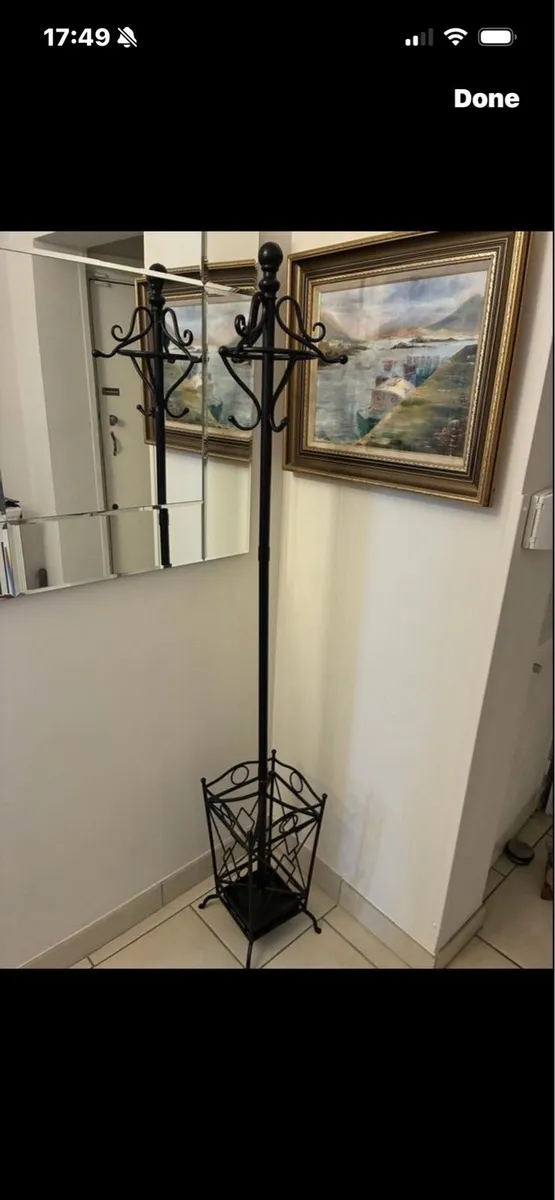 Metal Coat & Umbrella Stand - Image 1