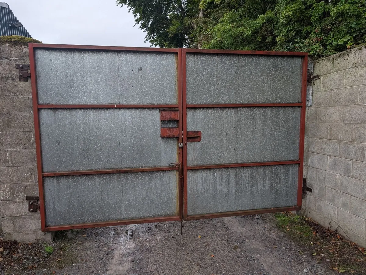 Steel double gates , Security , Galvanized sheets - Image 2