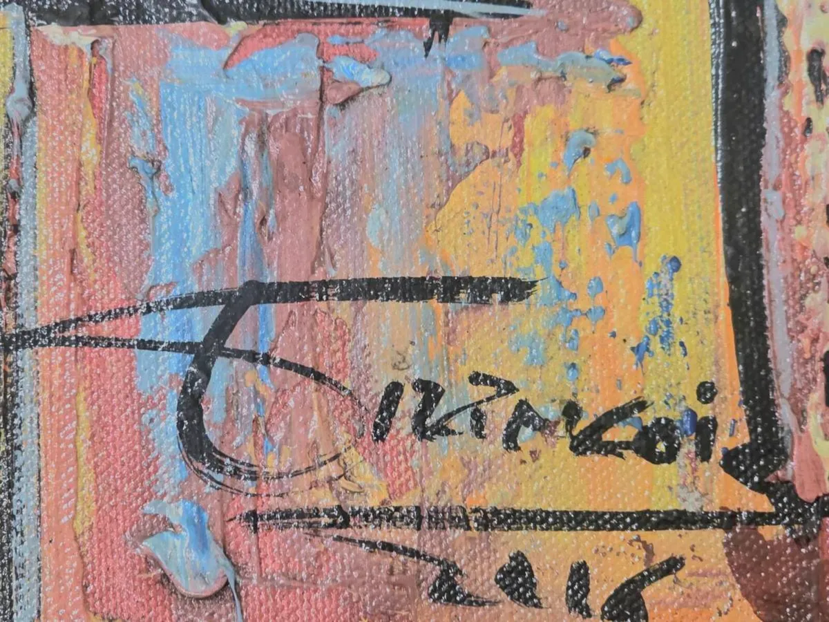 Original Rio de Janeiro Favela Painting 130x90cm - Image 3