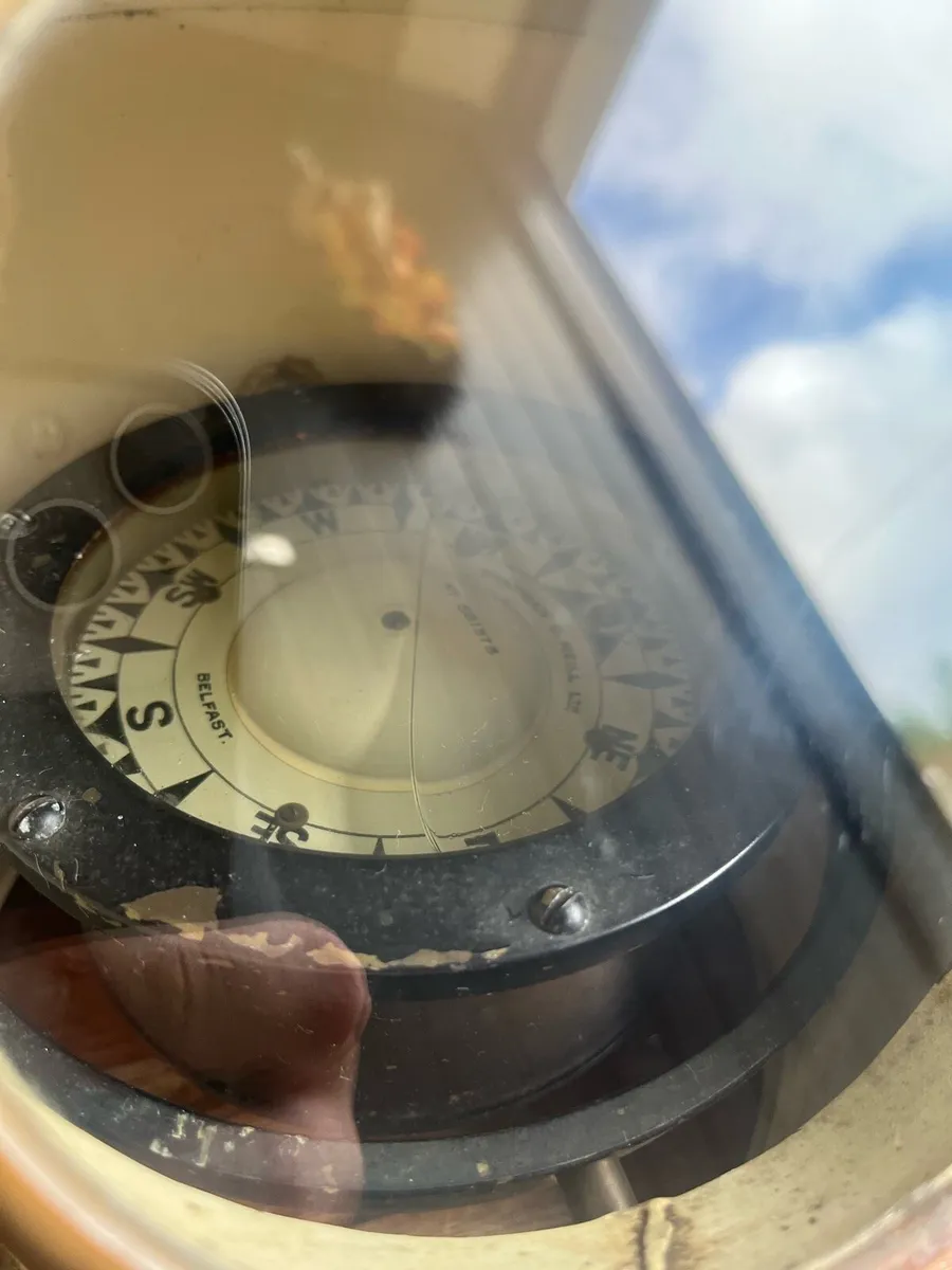 WW2 Ships Compass by Sharman Neill Belfast - Image 3