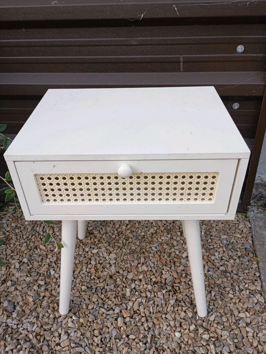 White Bedside Locker - Image 1