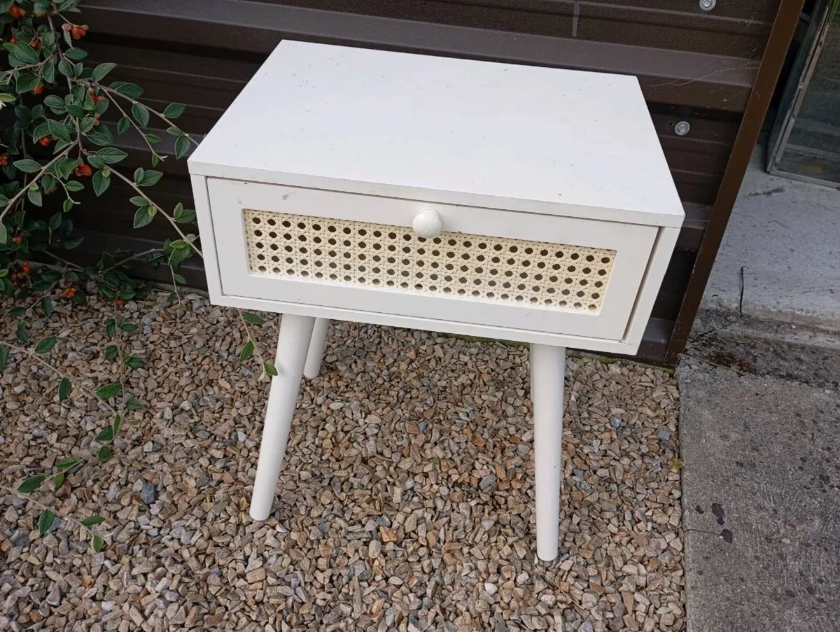White Bedside Locker - Image 2