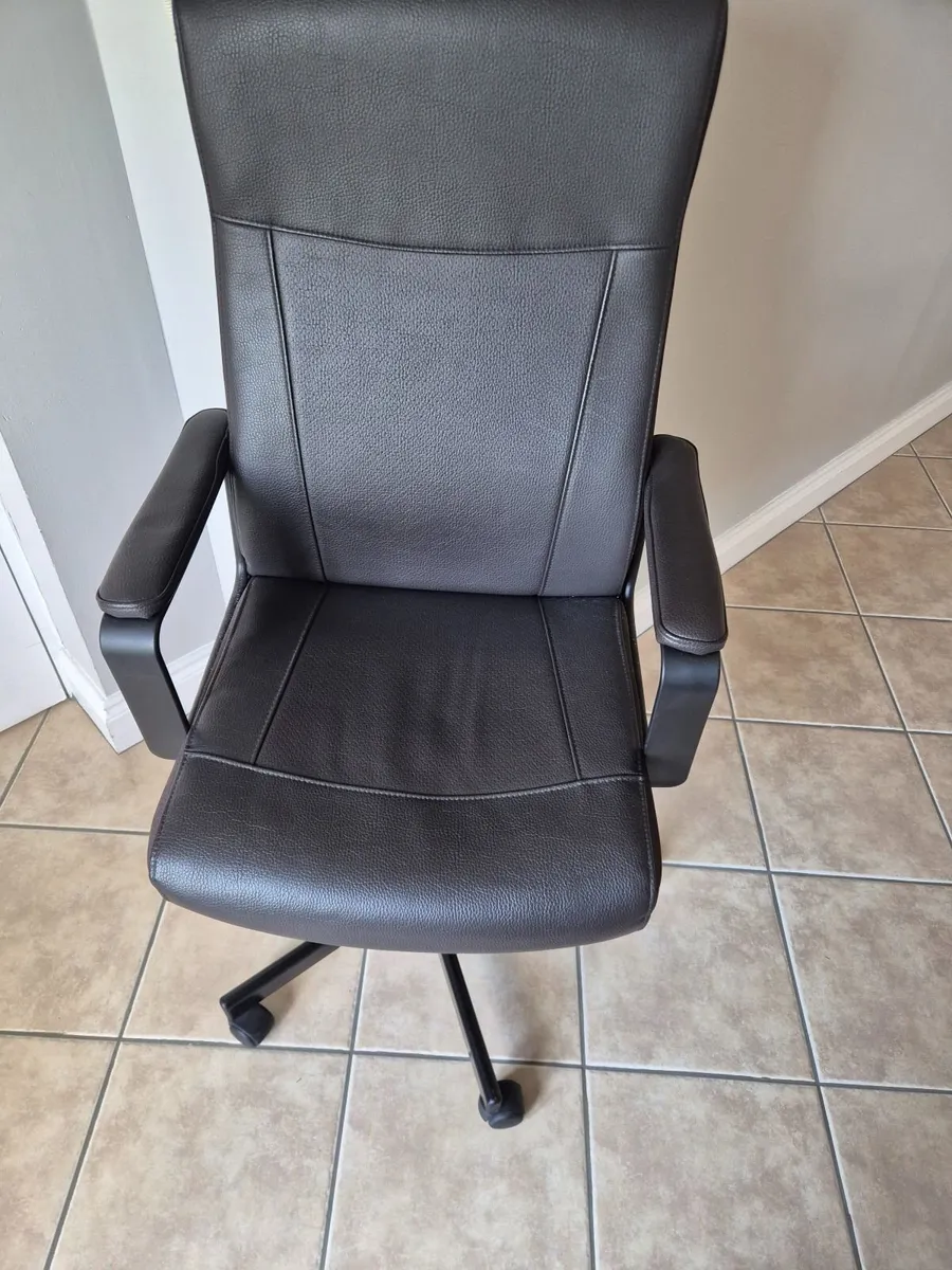 IKEA MILLBERGET Office Chair - Dark Brown - Image 2