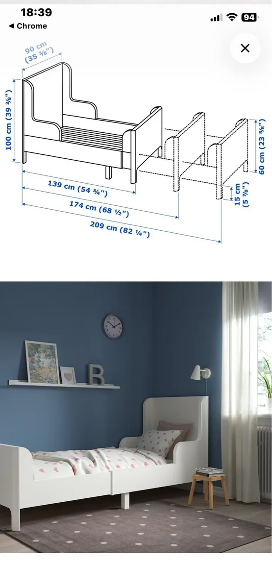 Ikea Busunge Extendable Bed - Image 2