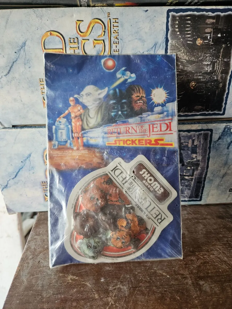 Vintage Star Wars ROTJ Ewok Stickers - Image 1