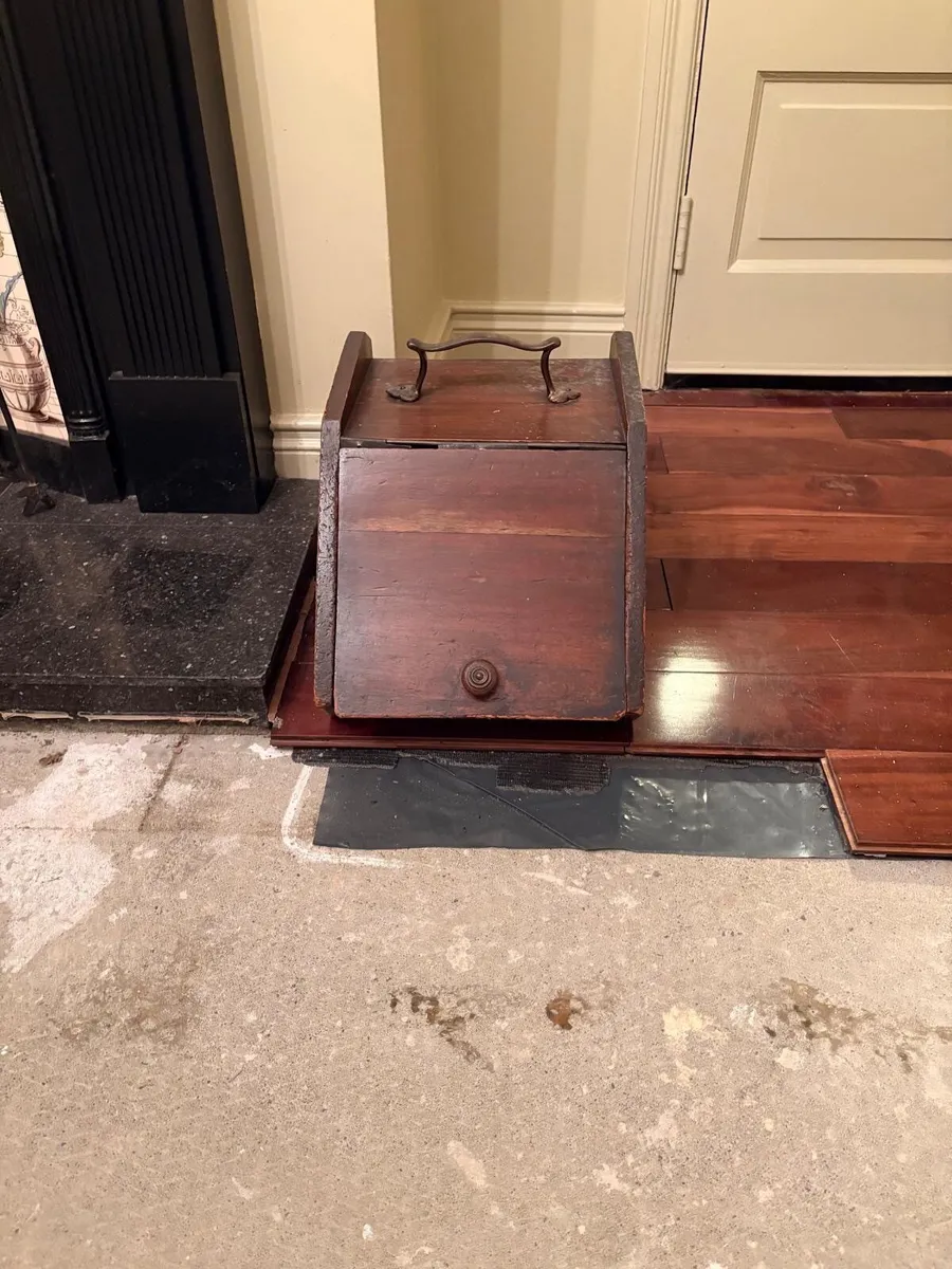 Antique coal scuttle