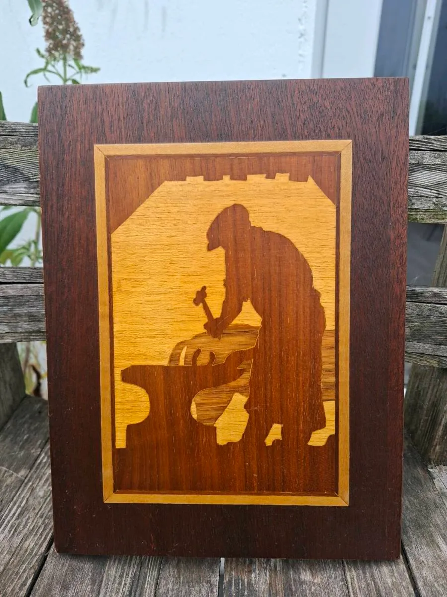 Vintage Wood Marquetry Handmade in Ireland - Image 1