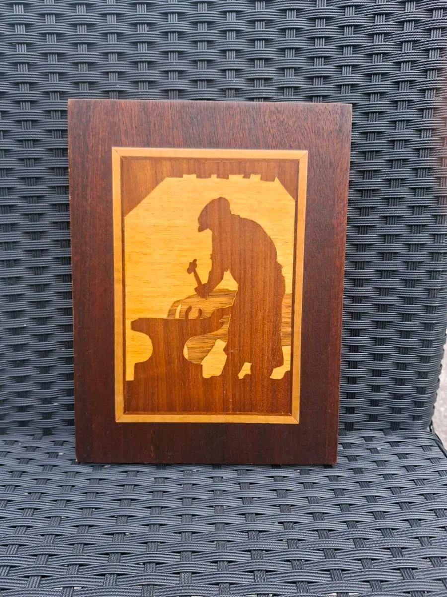 Vintage Wood Marquetry Handmade in Ireland - Image 2