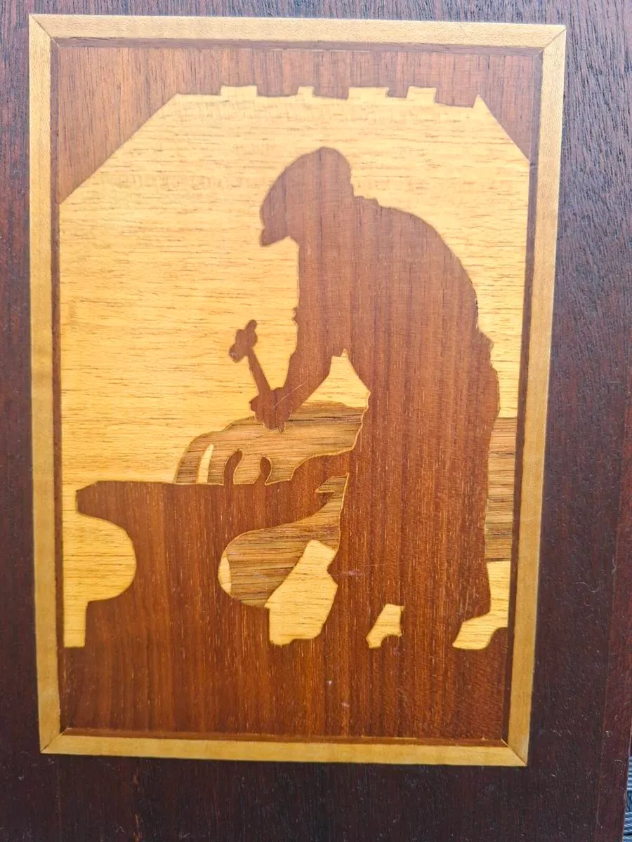 Vintage Wood Marquetry Handmade in Ireland - Image 3