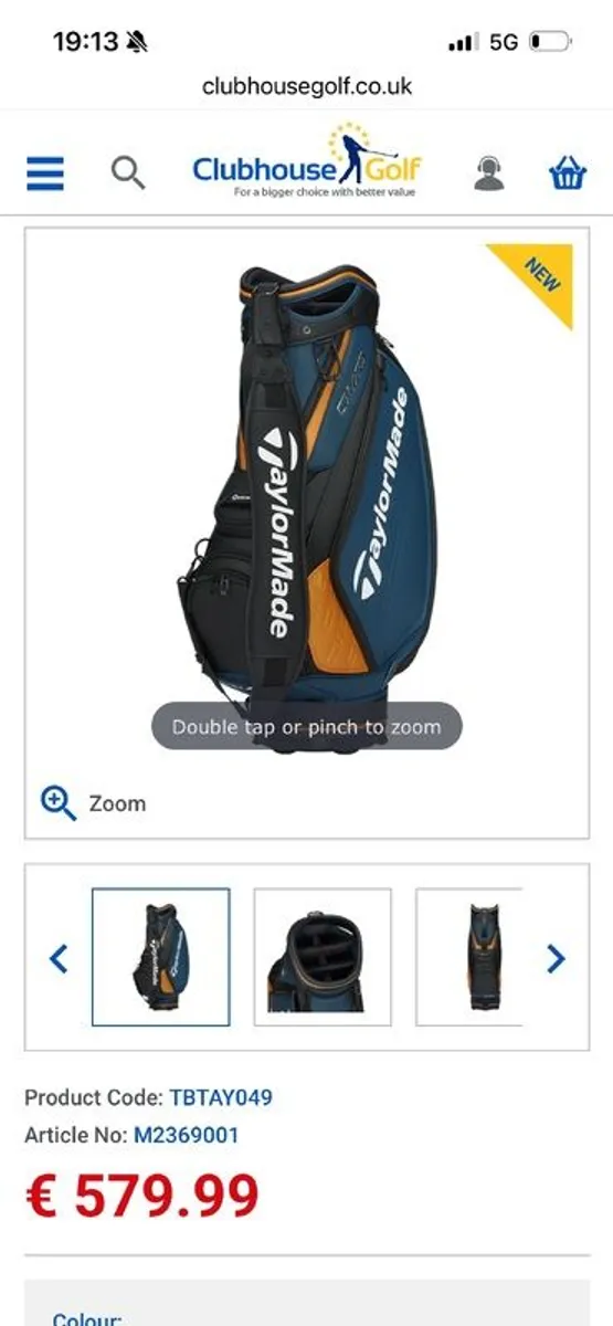 Taylormade Qi4d amid Tour Staff Bag - Image 2