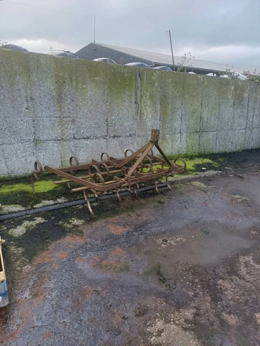 Harrow and vintage mowers and hay turner - Image 2