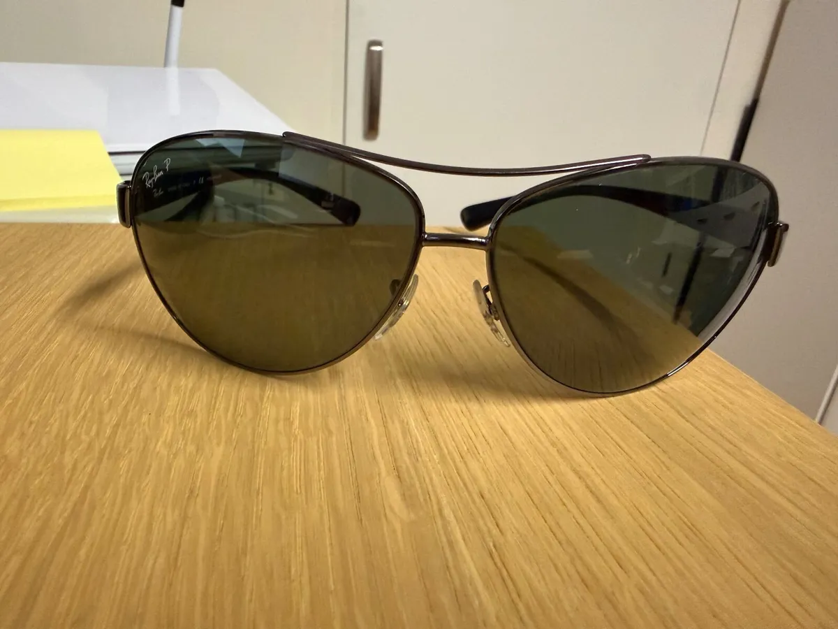 Ray-Ban Aviator Large Polarized Sunglasses - Image 1