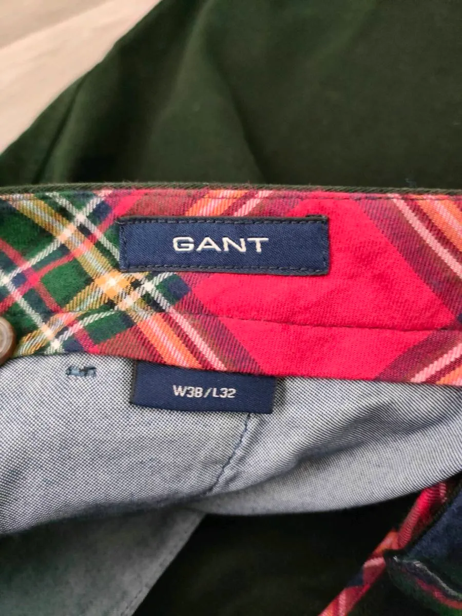 Gant Regular Fit Chino Trousers Mens W38 L32 - Image 4