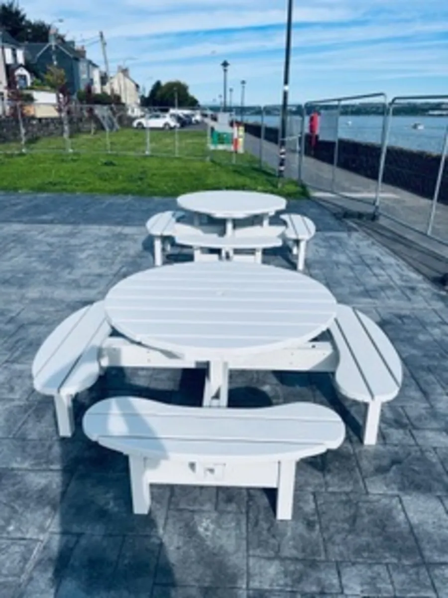 Picnic tables