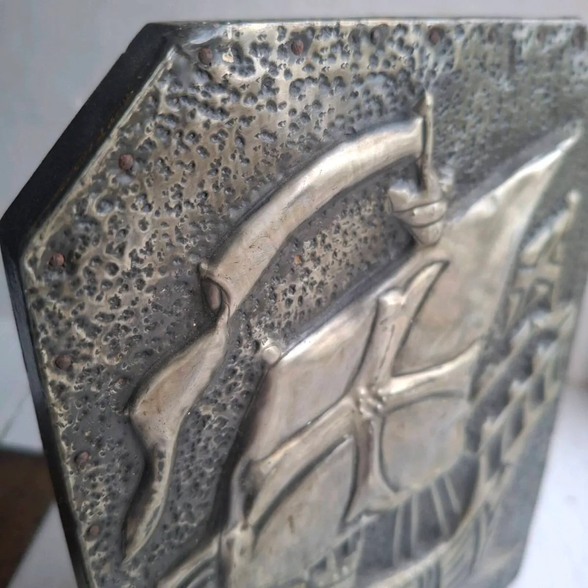 Arts & Crafts Repoussé Galleon Ship Bookends - Image 3