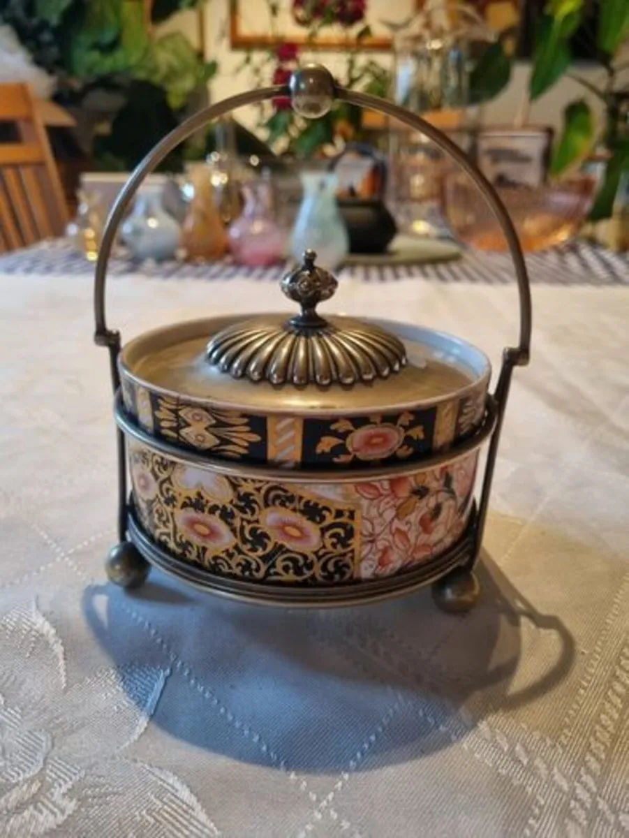 Antique Imari Pattern Brownfield Derby Porcelain - Image 2