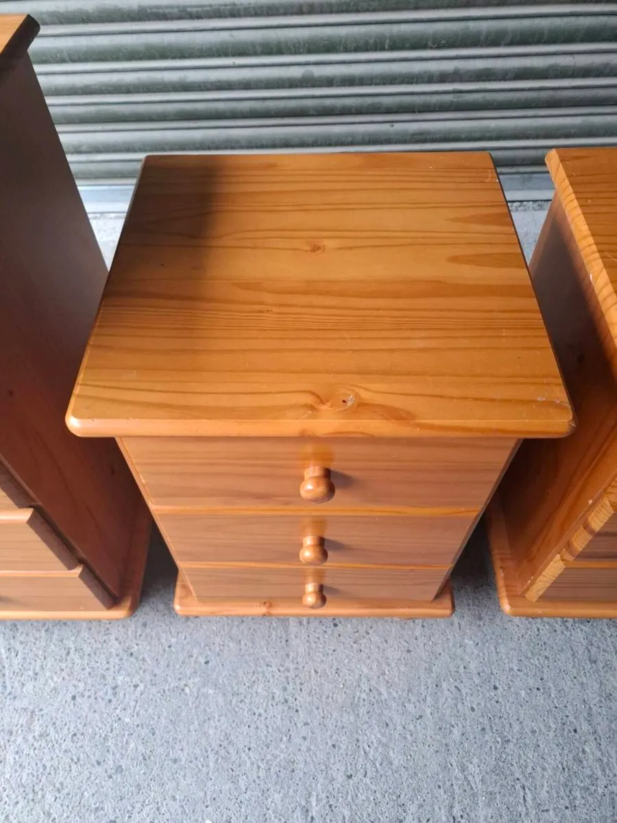 Pine Chest of Drawers + 2 Lockers (DELIVERY) - Image 4