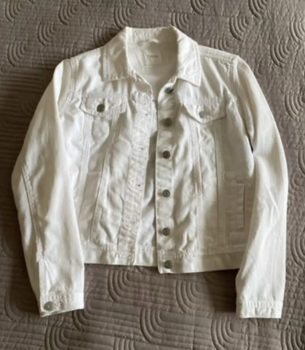 Next - White Denim Jacket - Age 13years - Image 1