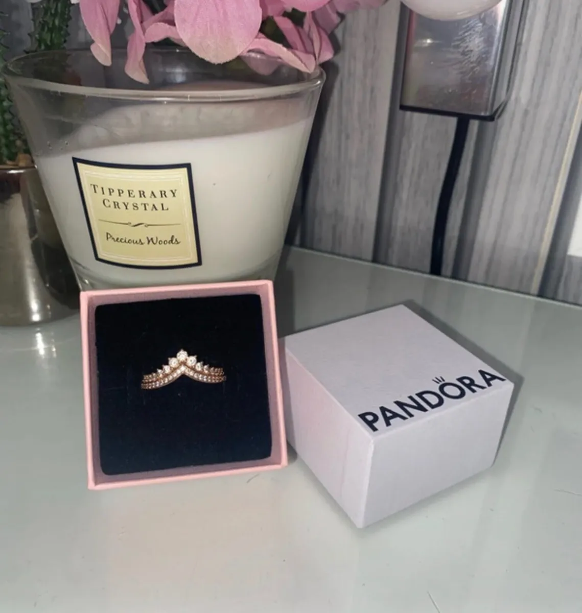 Pandora ring size 56 perfect condition RRP €100 - Image 1