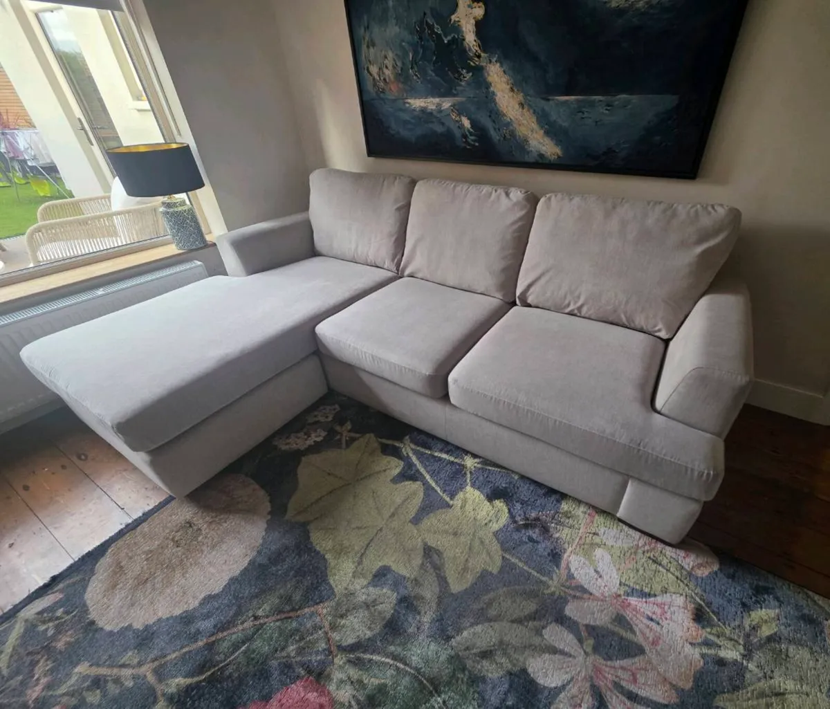 DFS Large L-Shaped Corner Sofa with Chaise - 255cm - Image 1