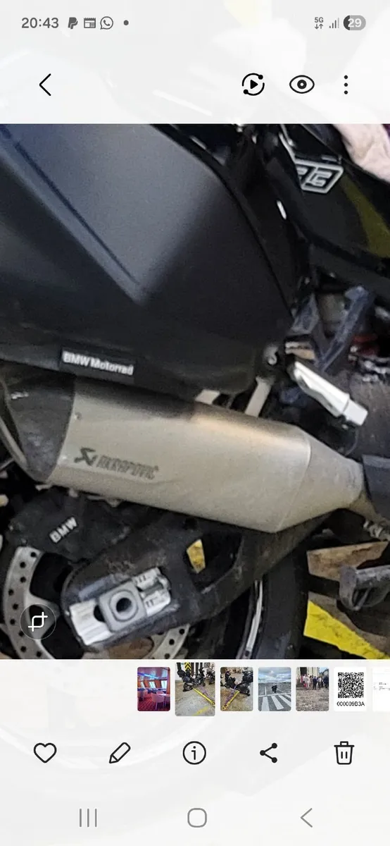 BMW S1000XR akrapovic exhaust