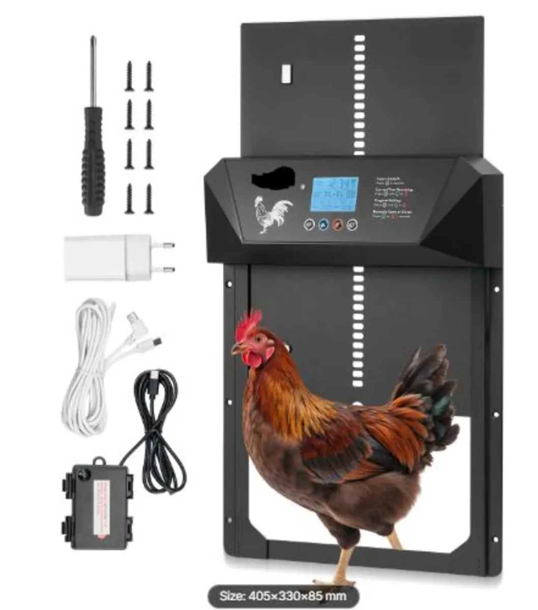 Automatic Chicken Coop Door, DC & Battery Powered - Image 1