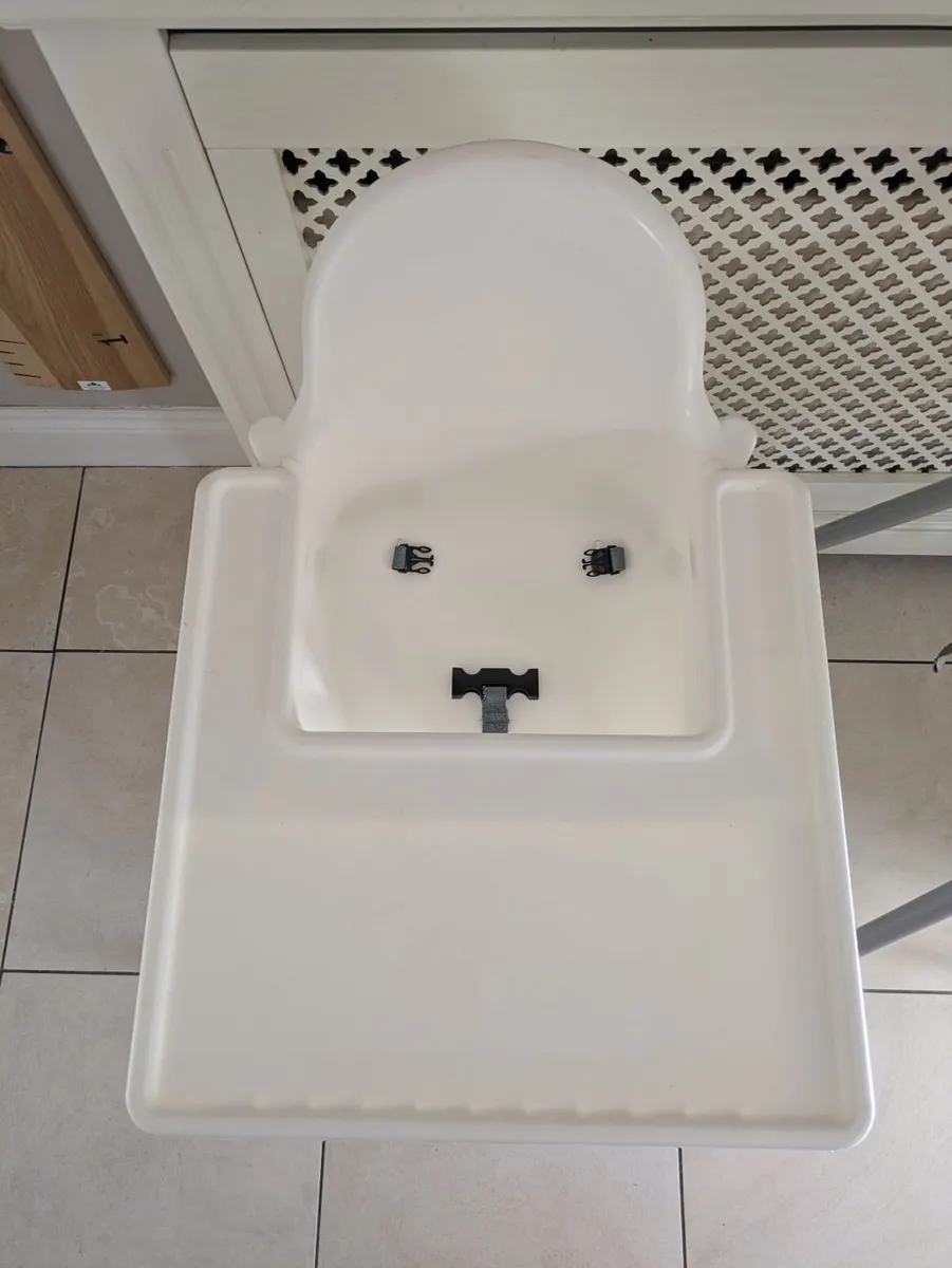 2 High Chairs (IKEA) with Supporting Cushion - Image 2