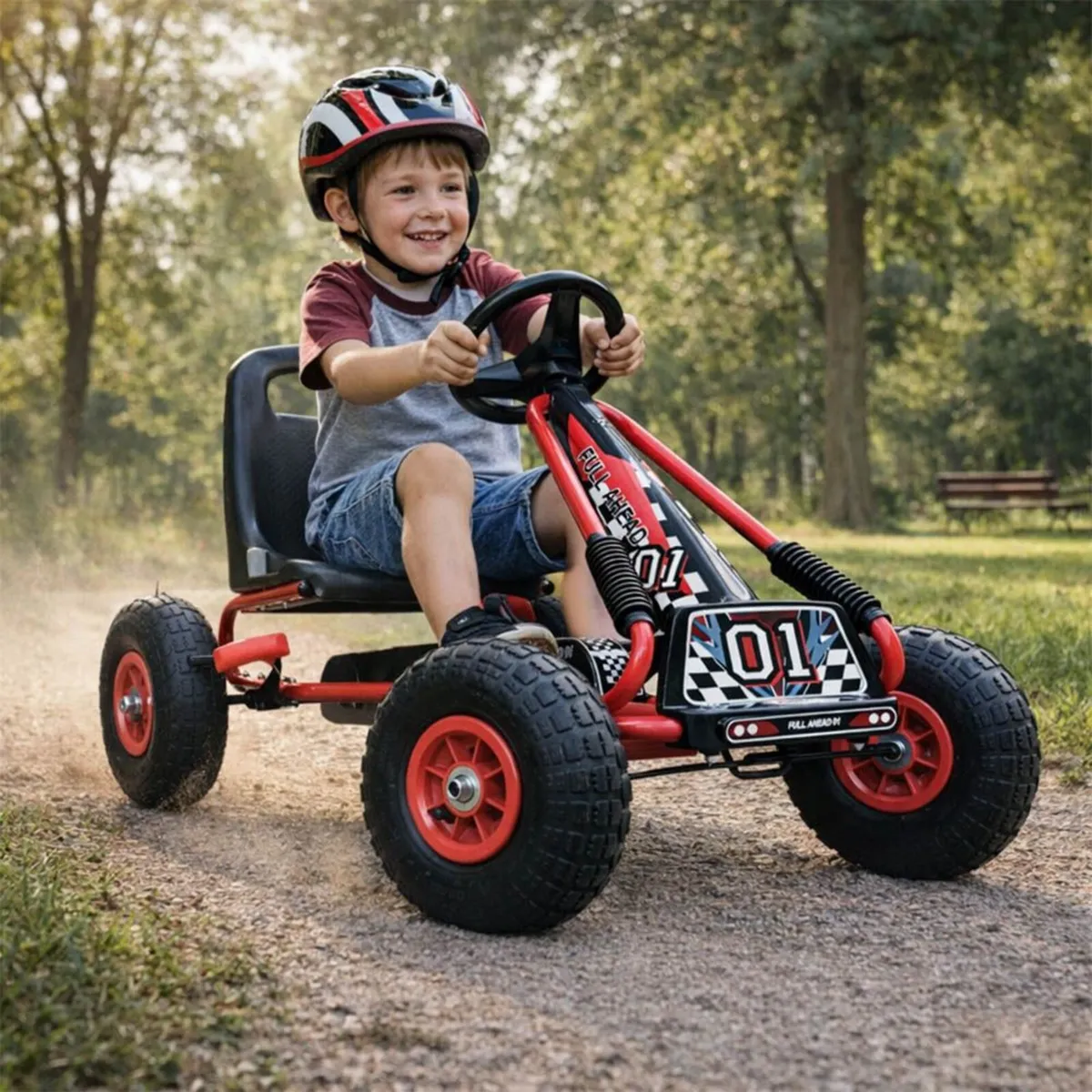 Kids Racer Pedal Go-Kart 4-8 Years .. Free Deliver - Image 1