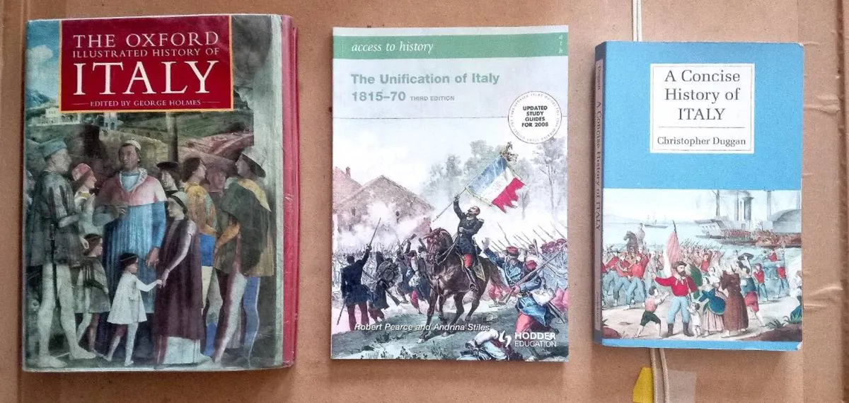 Three Italy Themed Books