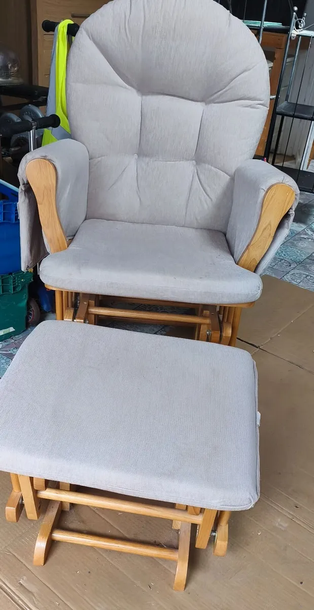 Rocking chair and stool