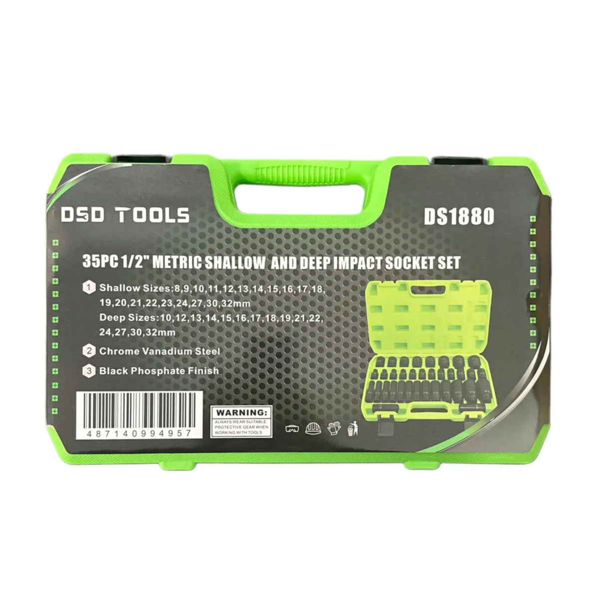 DSD Tools 35-Piece 1/2″ Drive Impact Socket Set - Image 2