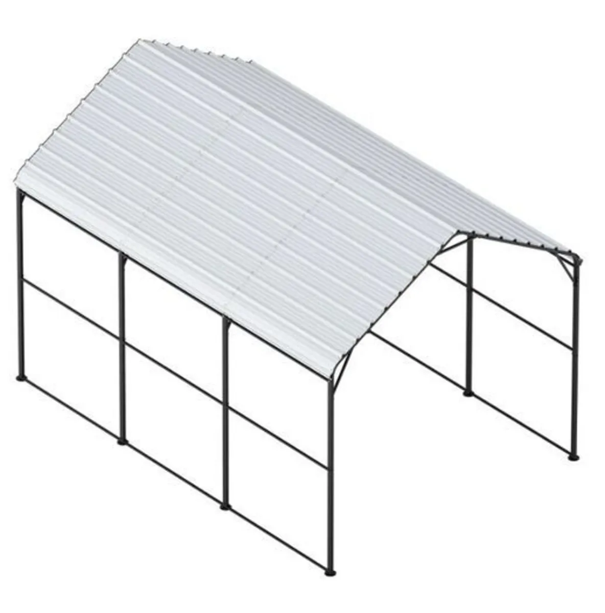 Heavy Duty Metal Carport 10ft x 15ft | All Weather - Image 4