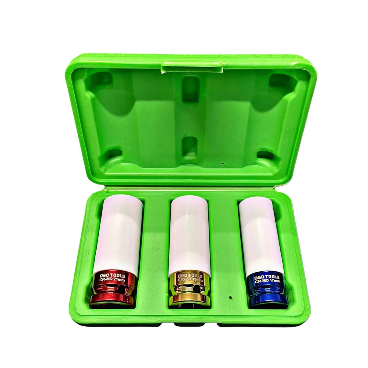 3-Piece 1/2″ Drive Alloy Wheel Impact Socket Set - Image 1