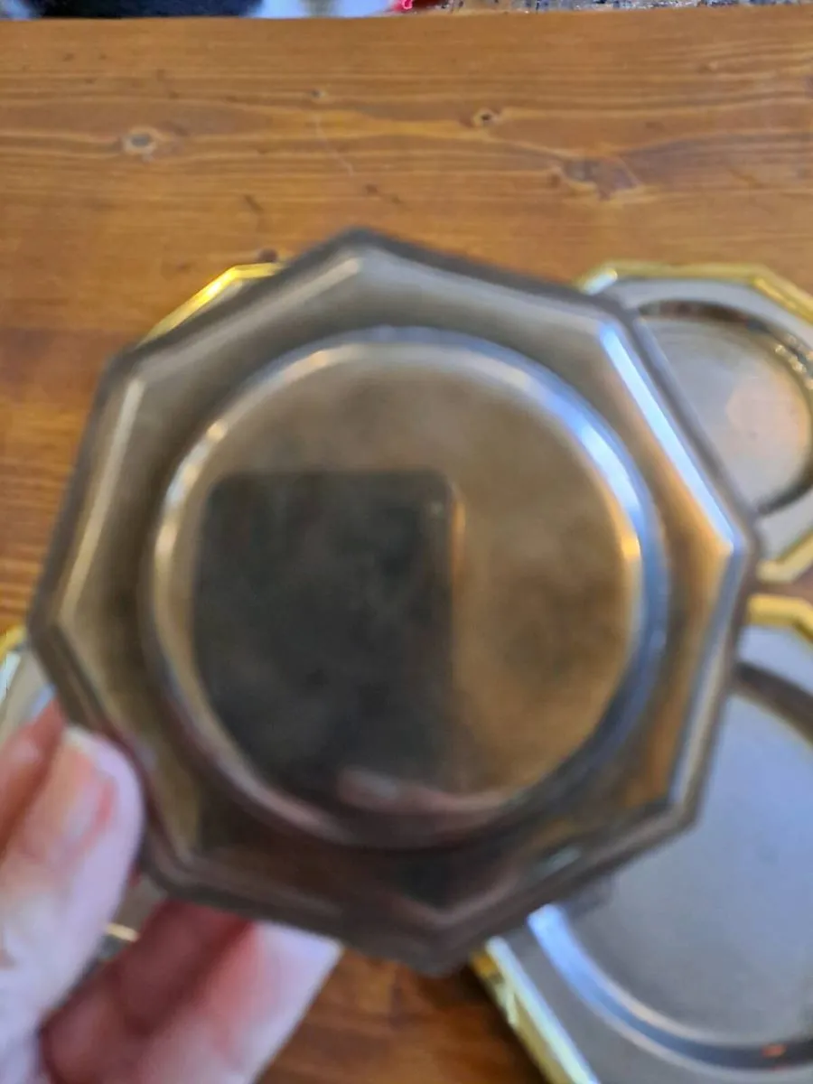 5 Vintage octagonal coasters - Image 3