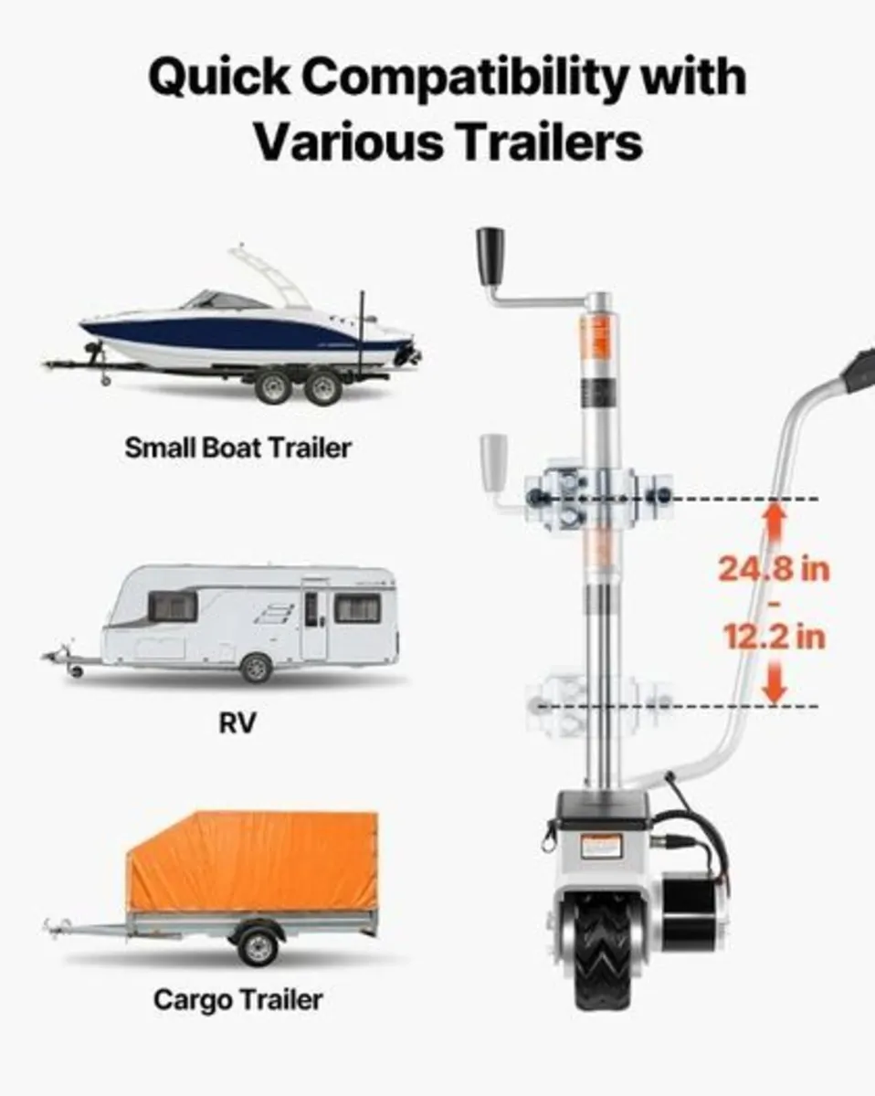 Electric Trailer Dolly 2.5 T Motorised Jockey Whee - Image 2