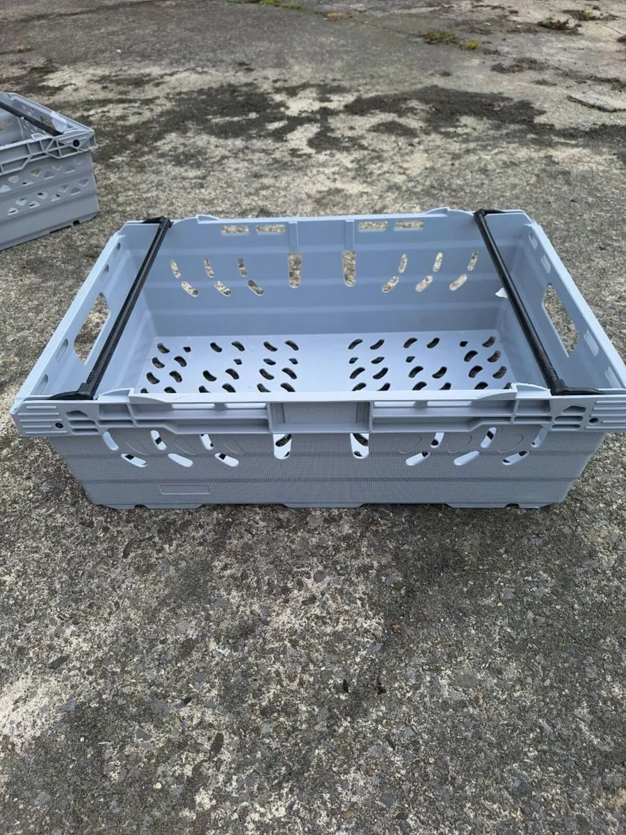 Grey heavy duty stacking crates €2 each - Image 3